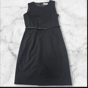 Calvin Klein Black Mini Dress W Belt